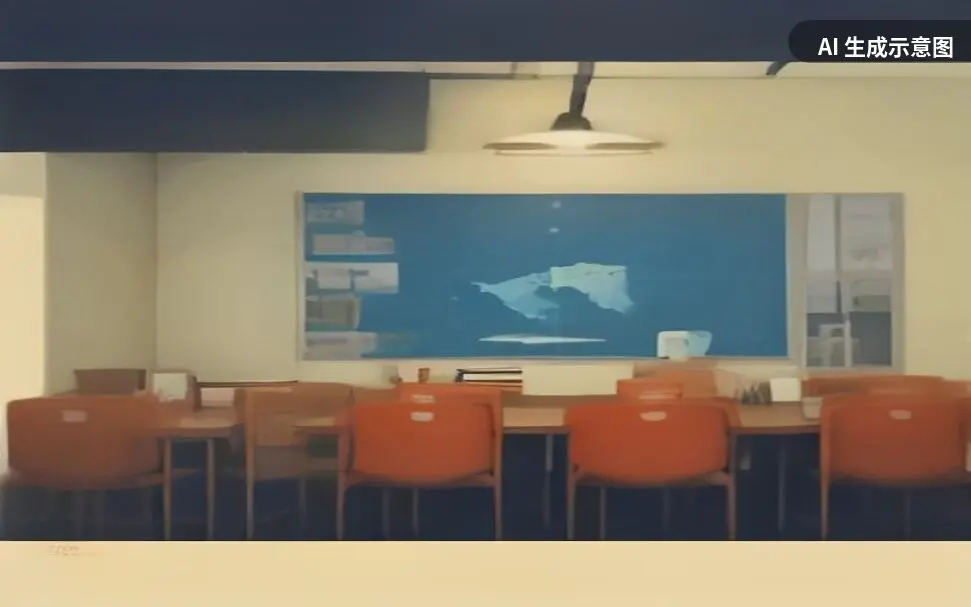办理 ISEE 申报的窗口示意画面:柜台上的申请表与材料夹(AI 生成示意图,非真实照片)