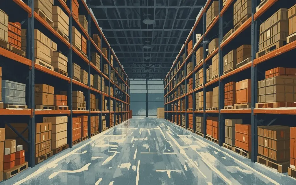 示意画面：食品批发企业的工业冷库（非涉事仓库实景）