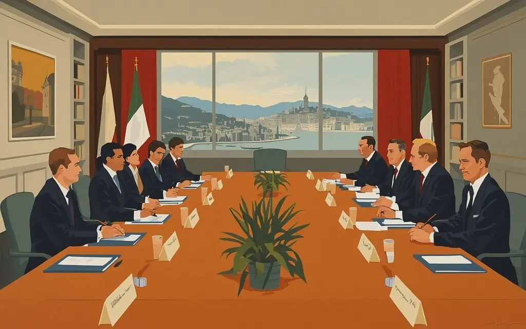 示意画面:中意经贸交流会晤场景(与本次代表团行程细节无关)