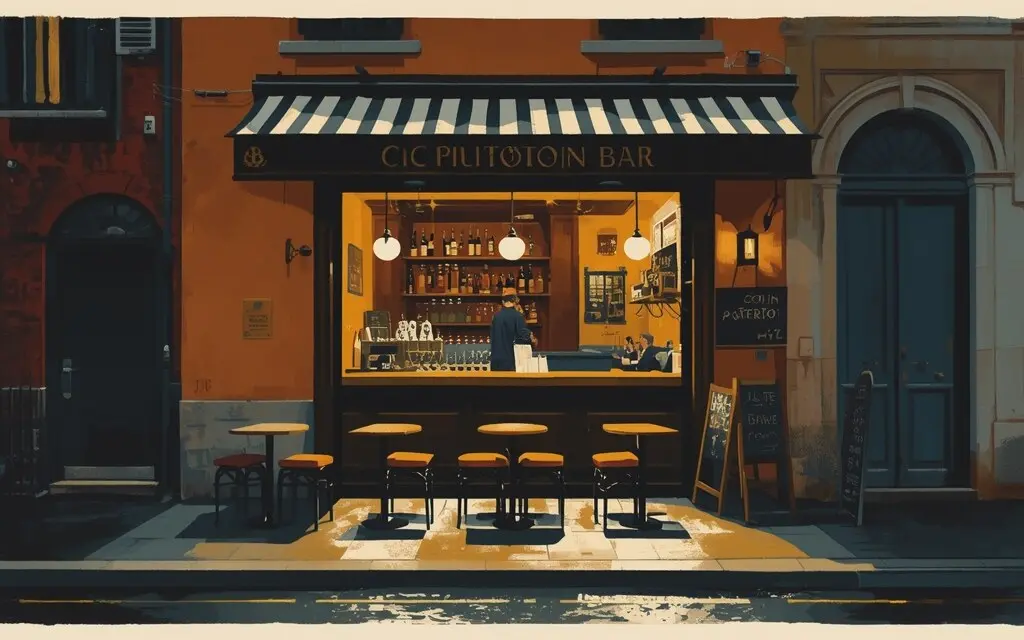 示意画面：夜间的街边小酒吧，与报道所涉店铺及当事人无关