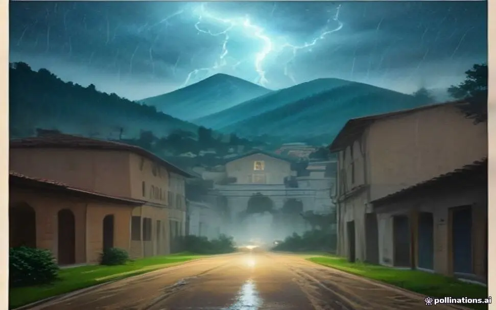 示意画面:雷雨中关闭的城市公园和自行车道,与报道所涉具体地点无关