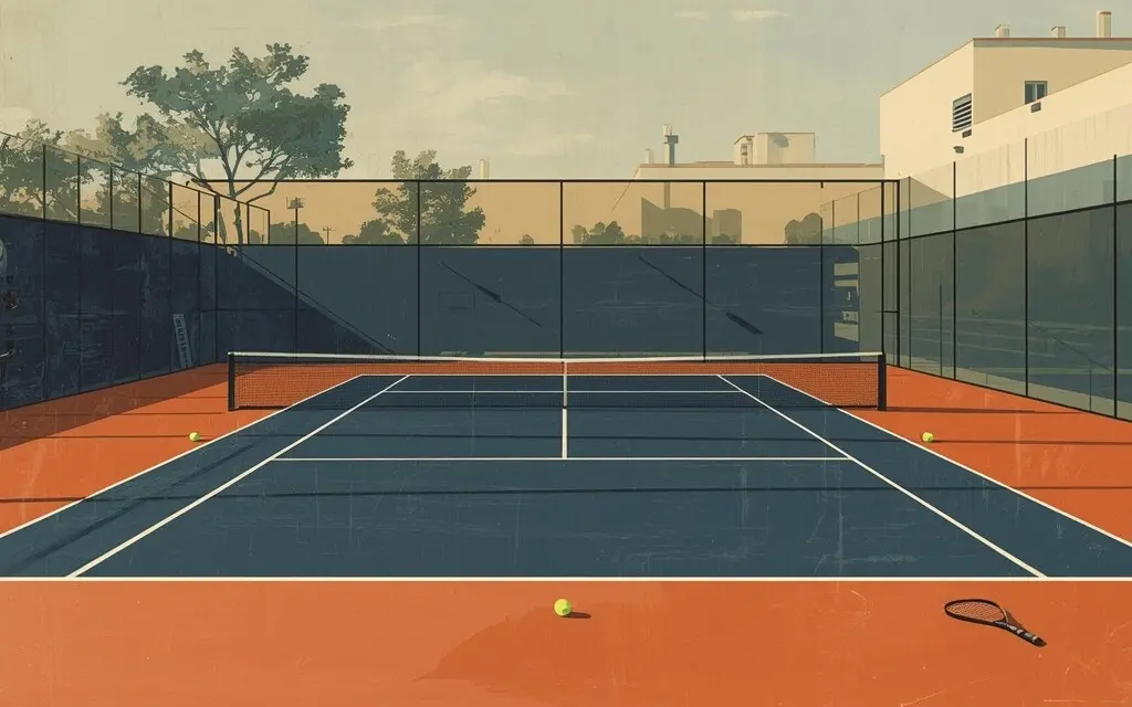 示意图:板式网球(padel)球场