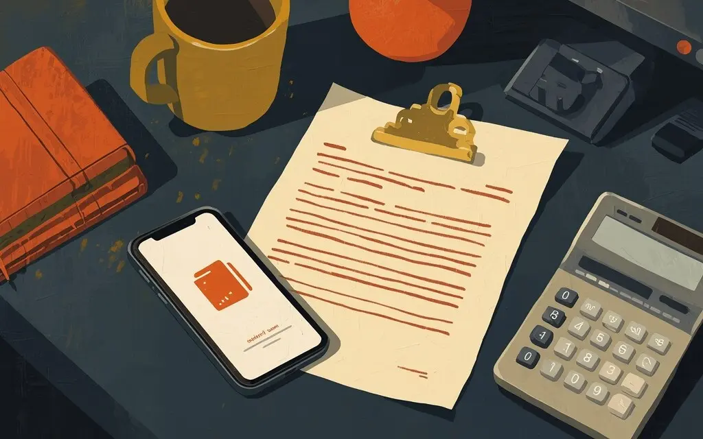 手机数字钱包与贷款还款通知单，与本报道所涉机构无关（示意画面，非现场照片）