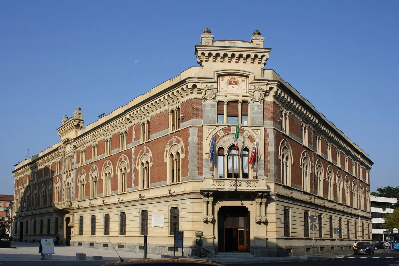 莱尼亚诺市政府所在地 Palazzo Malinverni（资料图，2013 年 9 月摄；图：Dario Crespi / Wikimedia Commons，CC BY-SA 3.0）